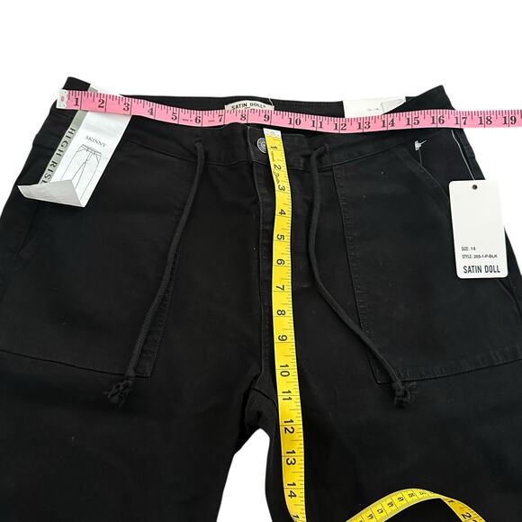 Satin Doll Women’s Skinny High Rise Jeans Black Size 18 NWT - Picture 6 of 8